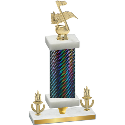 Premium Single Black Carbon Fiber Victory Music Trophy