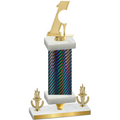 Premium Single Black Carbon Fiber Victory Golf Trophy