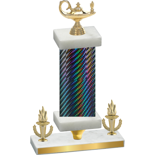Premium Single Black Carbon Fiber Victory Academics Trophy