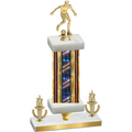 Premium Single Flag USA Victory Soccer Trophy