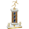 Premium Single Flag USA Year Running Trophy