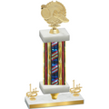 Premium Single Flag USA First Place Running Trophy