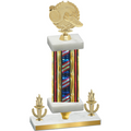 Premium Single Flag USA Victory Running Trophy
