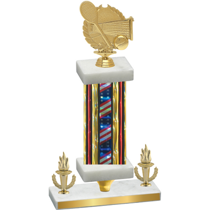 Premium Single Flag USA Victory Tennis Trophy