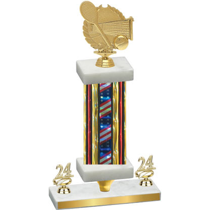 Premium Single Flag USA Year Tennis Trophy