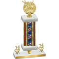 Premium Single Flag USA Year Bowling Trophy