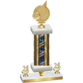 Premium Single Flag USA Year Volleyball Trophy