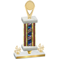 Premium Single Flag USA Fourth Place Insert Trophy