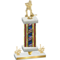 Premium Single Flag USA First Place Hockey Trophy