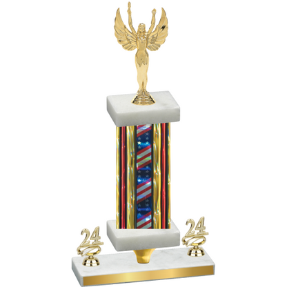 Premium Single Flag USA Year Victory Trophy