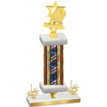 Premium Single Flag USA First Place Pickleball Trophy