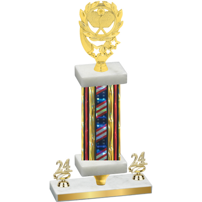 Premium Single Flag USA Year Pickleball Trophy