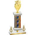 Premium Single Flag USA Victory Pickleball Trophy