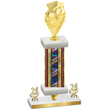 Premium Single Flag USA Year Pickleball Trophy