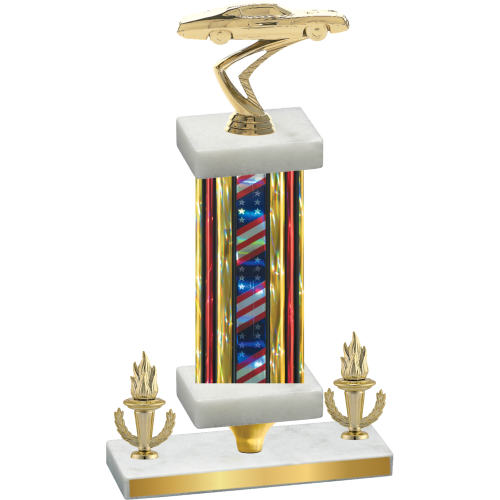 Premium Single Flag USA Victory Cars Trophy