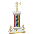 Premium Single Flag USA Victory Archery Trophy