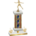 Premium Single Flag USA First Place Skater Trophy