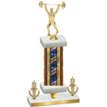 Premium Single Flag USA Victory Weights Trophy