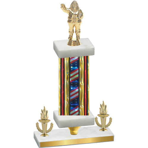 Premium Single Flag USA Victory Holiday Trophy