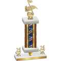 Premium Single Flag USA Year Music Trophy