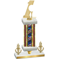 Premium Single Flag USA Victory Golf Trophy
