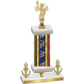 Premium Single Flag USA Victory Academics Trophy