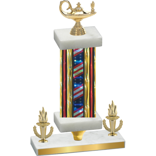 Premium Single Flag USA Victory Academics Trophy
