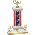 Premium Single Flag USA Year Academics Trophy