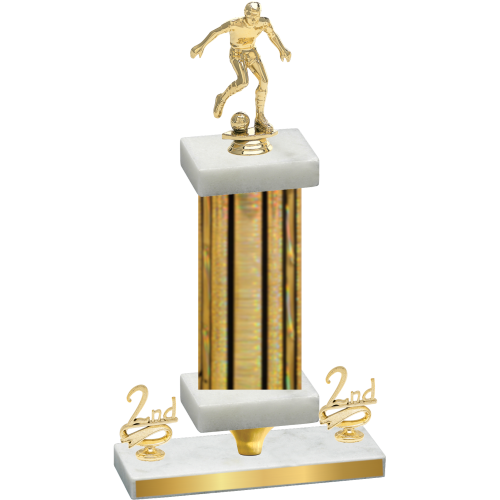 Premium Single Gold Glacier Second Place Soccer Trophy