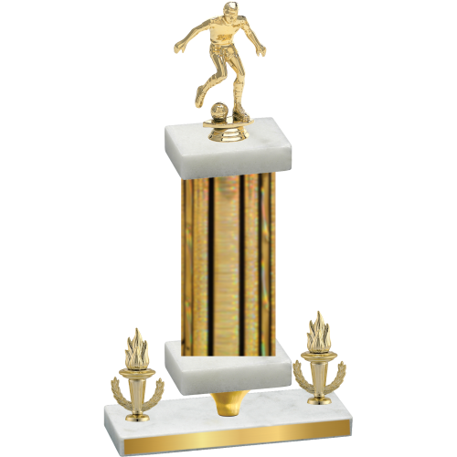Premium Single Gold Glacier Victory Soccer Trophy