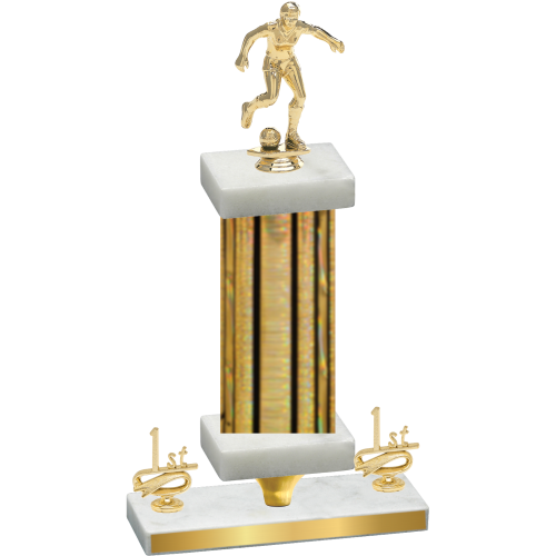 Premium Single Gold Glacier First Place Soccer Trophy