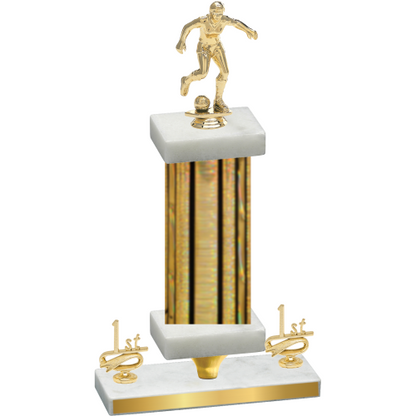 Premium Single Gold Glacier First Place Soccer Trophy