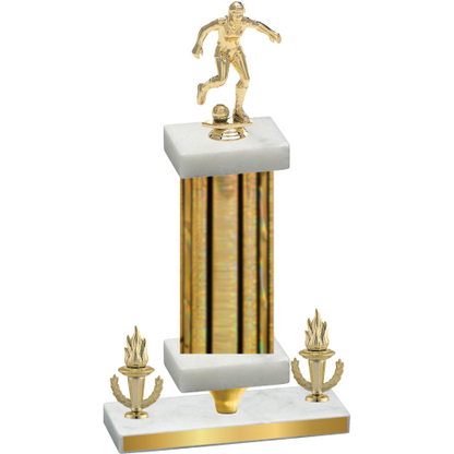 Premium Single Gold Glacier Victory Soccer Trophy