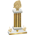 Premium Single Gold Glacier First Place Soccer Trophy