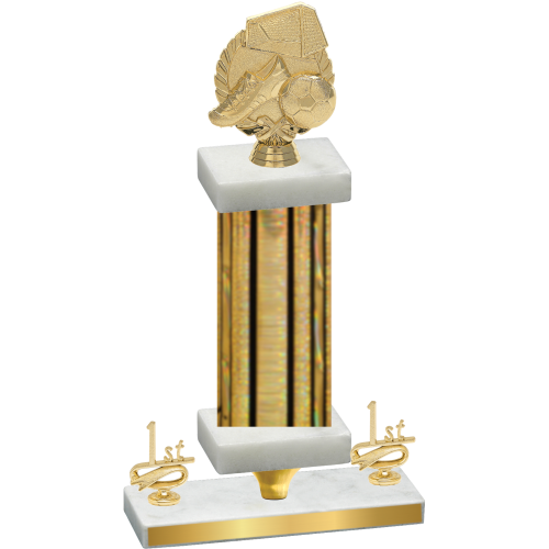 Premium Single Gold Glacier First Place Soccer Trophy