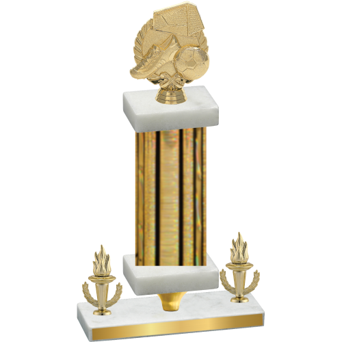 Premium Single Gold Glacier Victory Soccer Trophy
