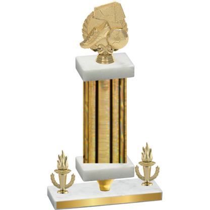 Premium Single Gold Glacier Victory Soccer Trophy