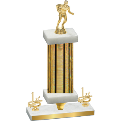 Premium Single Gold Glacier First Place Rugby Trophy