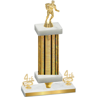 Premium Single Gold Glacier Fourth Place Rugby Trophy