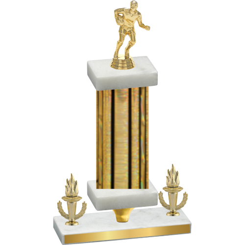 Premium Single Gold Glacier Victory Rugby Trophy