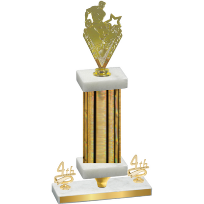Premium Single Gold Glacier Fourth Place Rugby Trophy