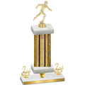 Premium Single Gold Glacier Second Place Running Trophy