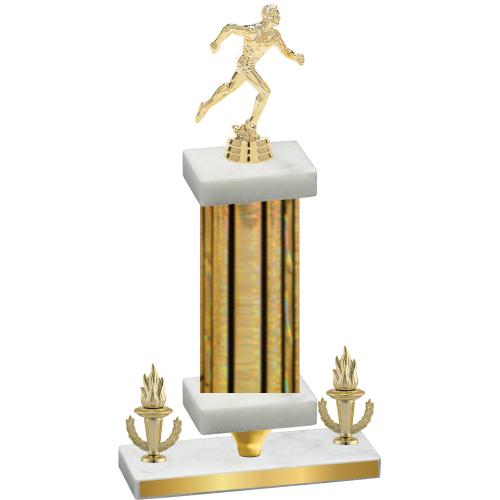 Premium Single Gold Glacier Victory Running Trophy