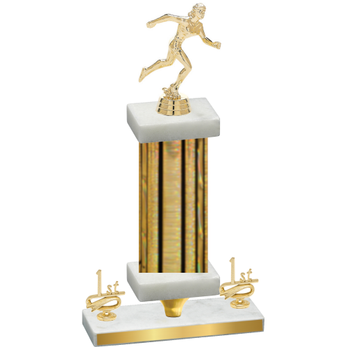 Premium Single Gold Glacier First Place Running Trophy