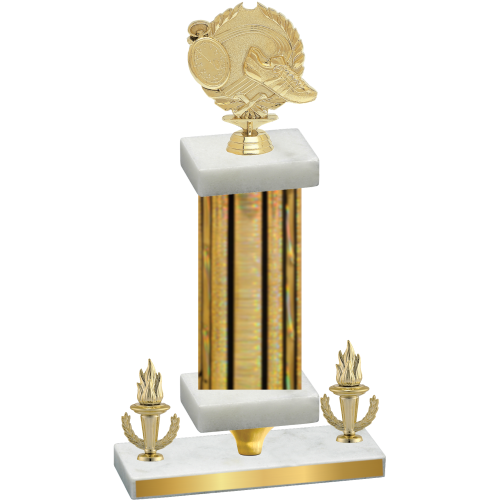 Premium Single Gold Glacier Victory Running Trophy