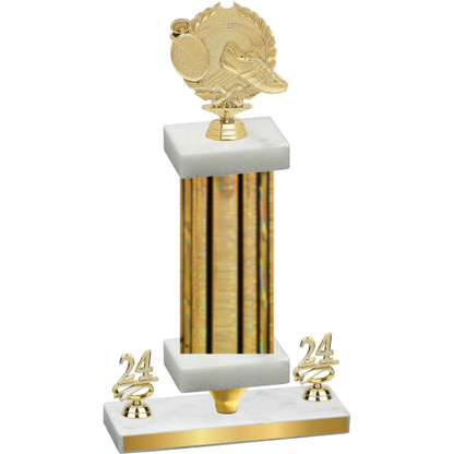 Premium Single Gold Glacier Year Running Trophy
