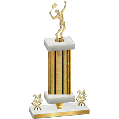 Premium Single Gold Glacier Year Tennis Trophy