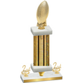 Premium Single Gold Glacier Second Place Football Trophy