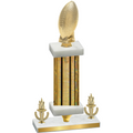 Premium Single Gold Glacier Victory Football Trophy