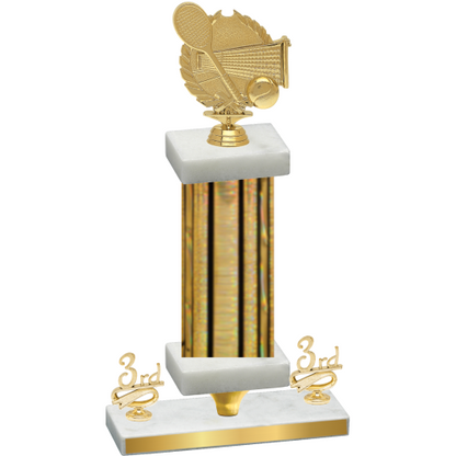 Premium Single Gold Glacier Third Place Tennis Trophy